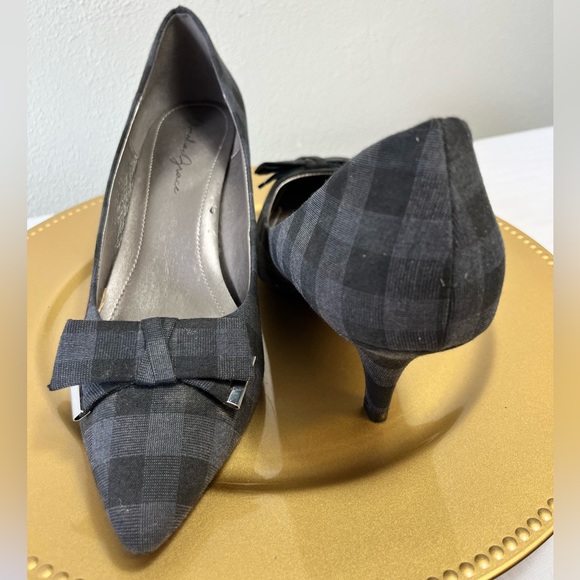 Amelia Grace Black Plaid AG Sandy Shoes - Picture 3 of 6